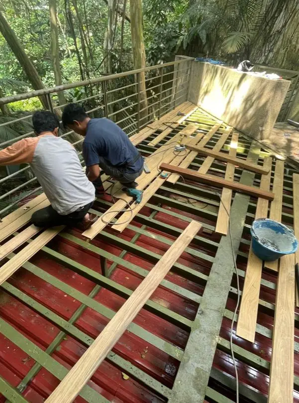 Hartamas Heights Deck & Ceiling Repair — Deck, In Progress