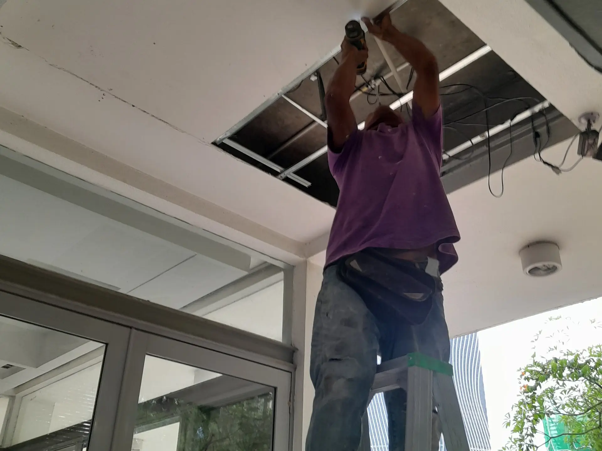 Hartamas Heights Deck & Ceiling Repair — Ceiling, In Progress
