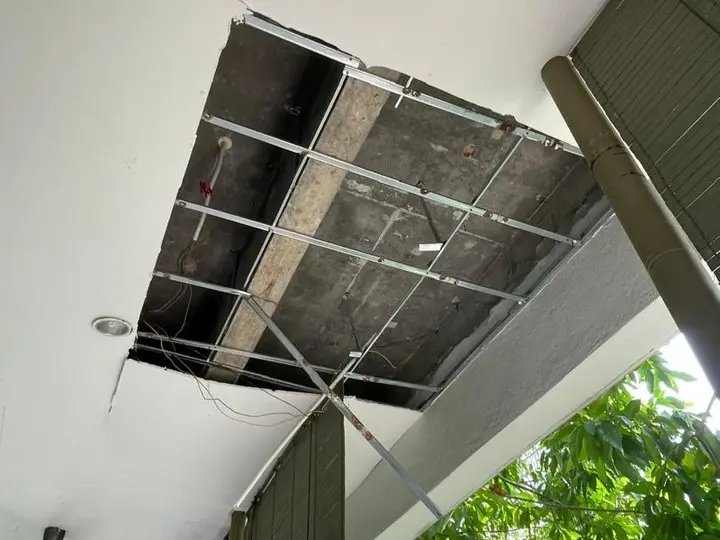 Hartamas Heights Deck & Ceiling Repair — Ceiling, Demolition