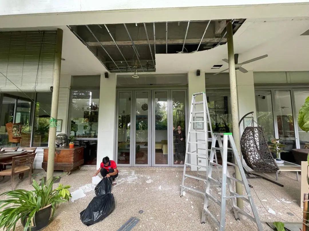 Hartamas Heights Deck & Ceiling Repair — Patio, In Progress