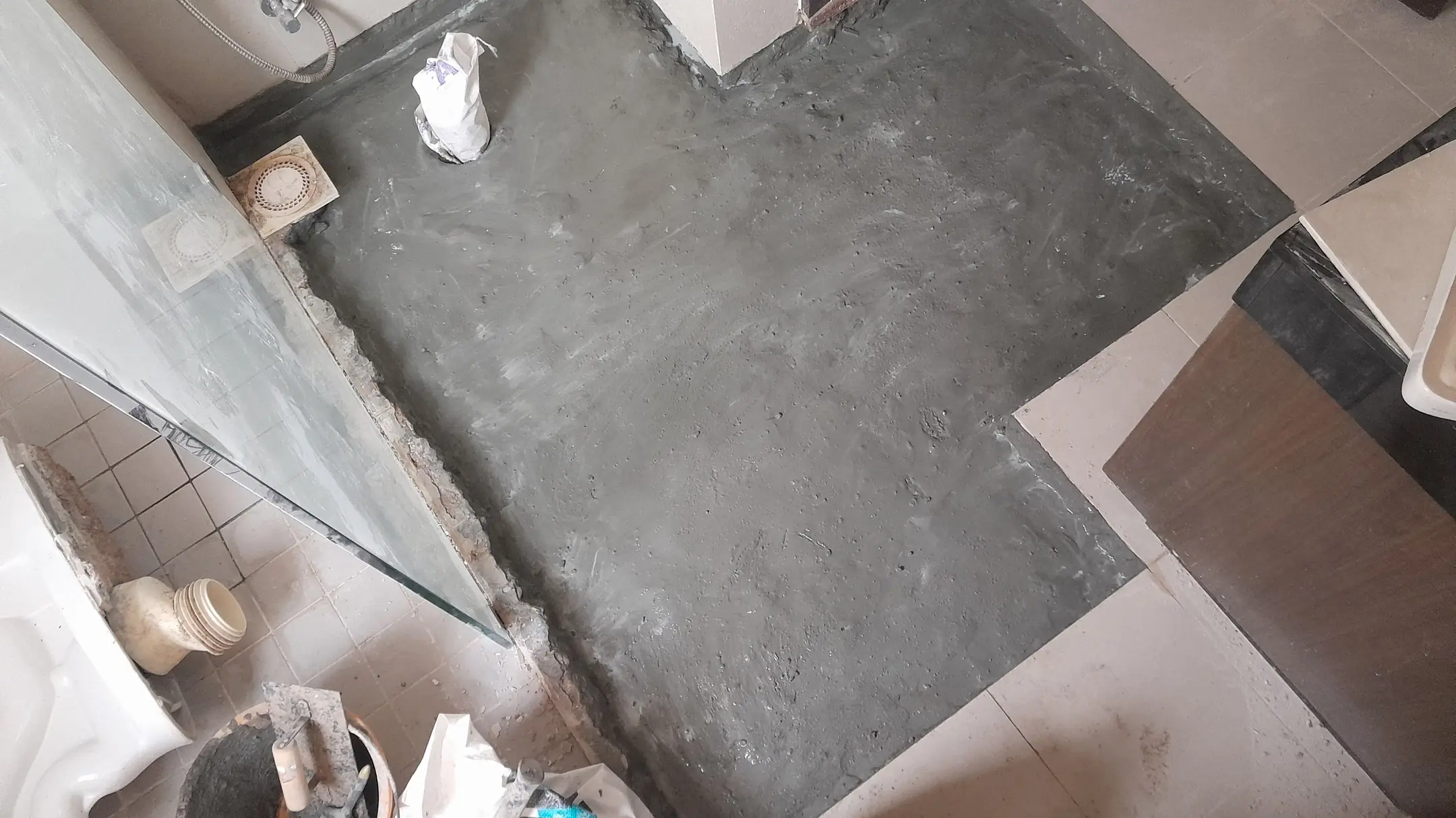 Kiara View Bathroom Floor Repair — Bathroom, In Progress