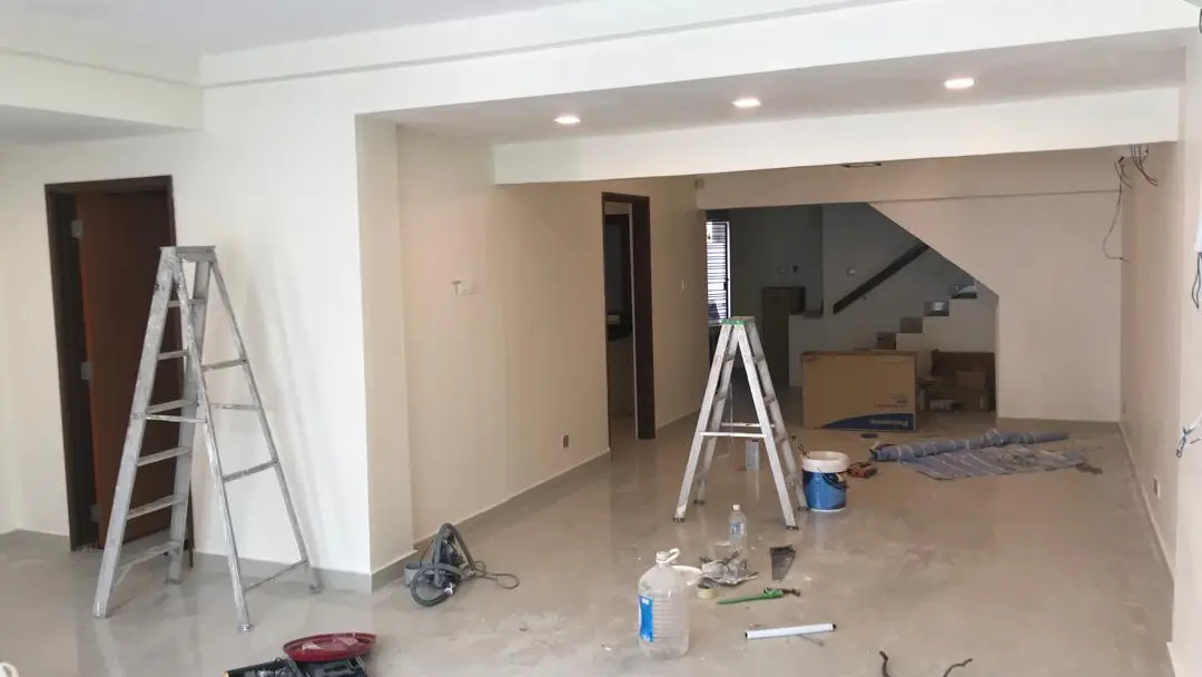 Sri Hartamas Full Property Renovation — Living Room, In Progress