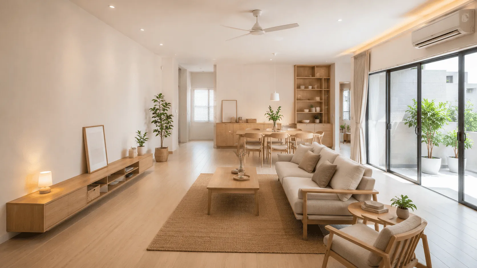 Finished interior showing a coordinated design and build outcome